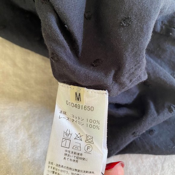 Ne Quittez Pas Black Button Dress M - Picture 5 of 5